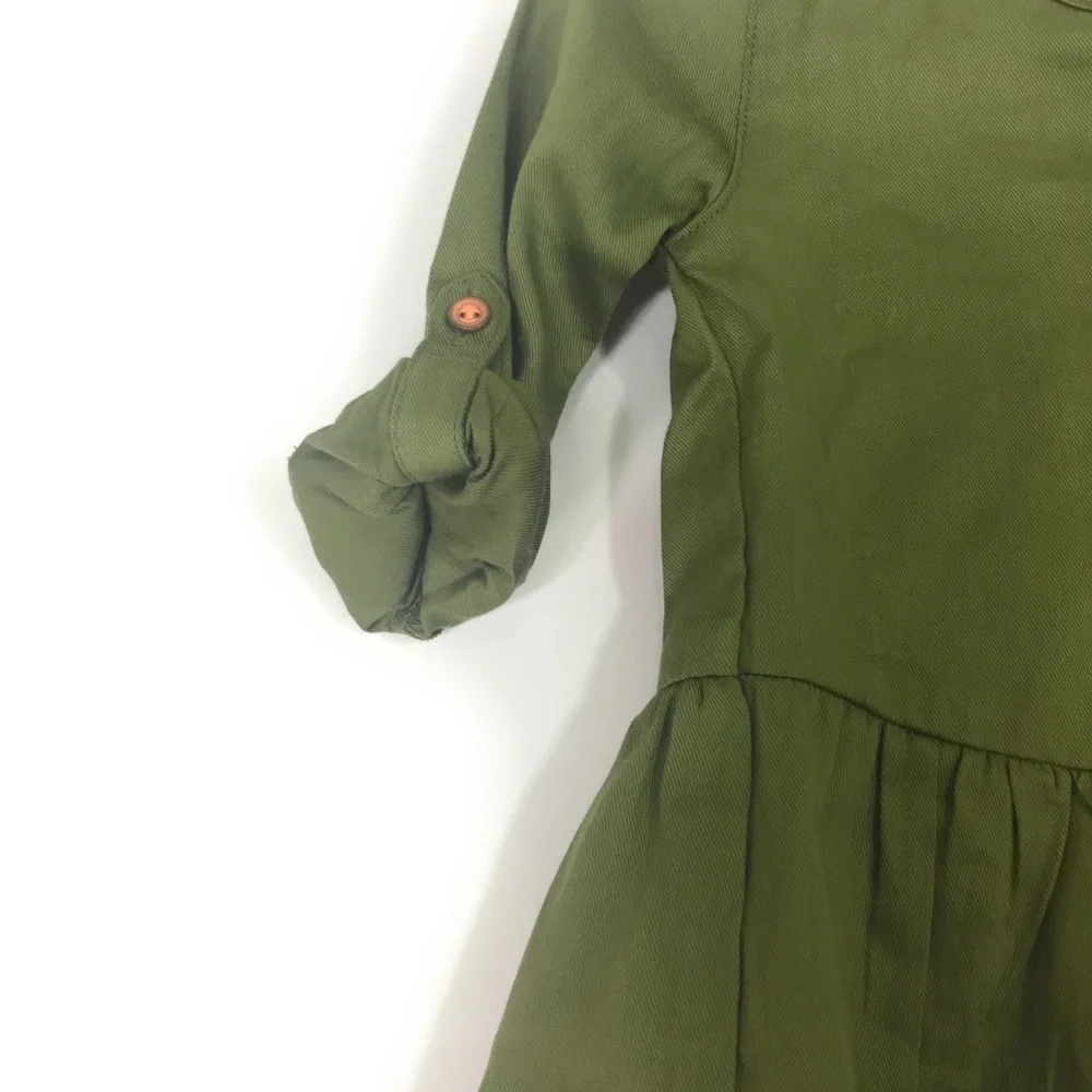 CARTER'S Sateen Button-Front Long Sleeves NWT